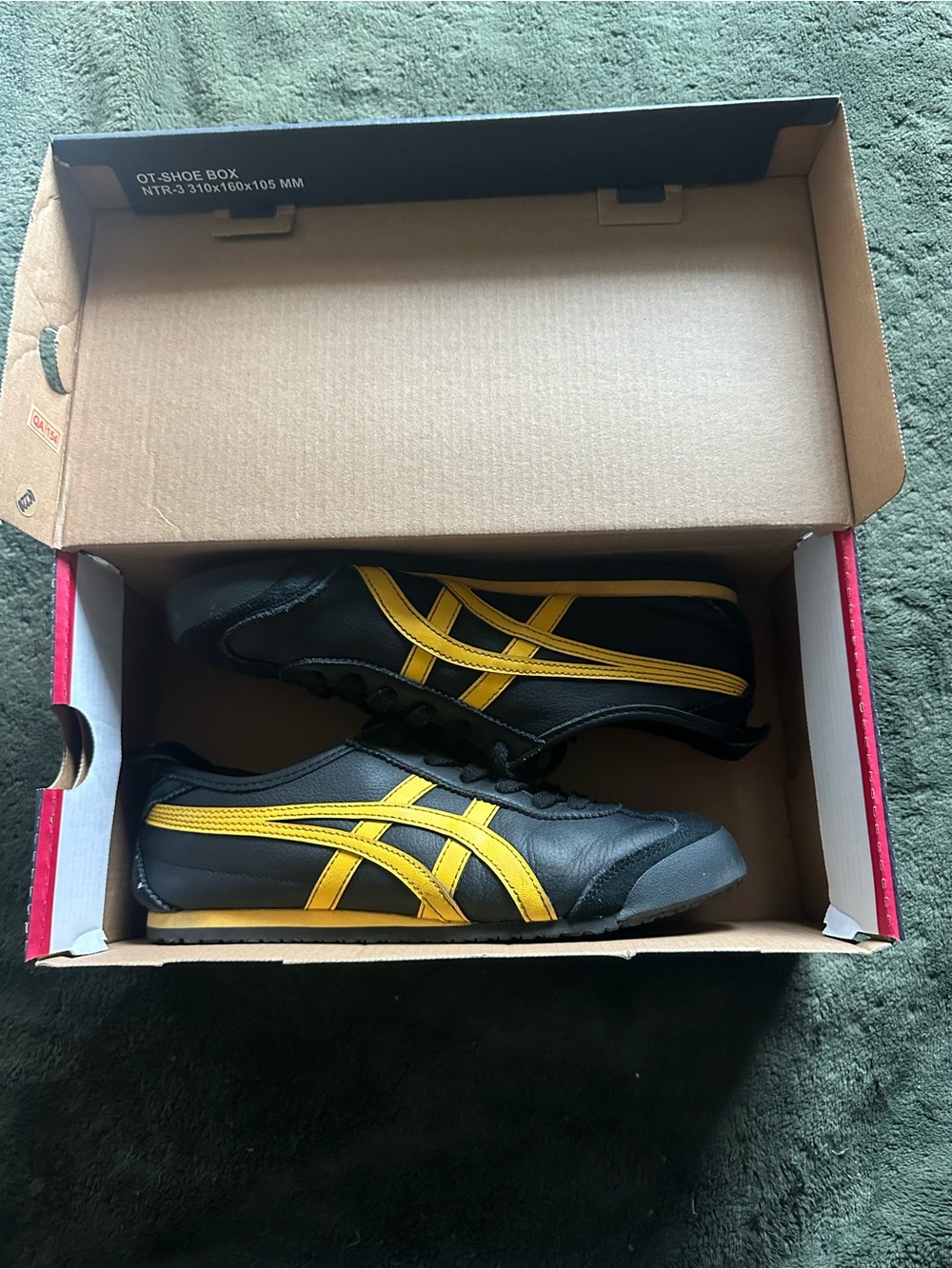 Onitsuka Tiger by Asics Black with Yellow Sneaker